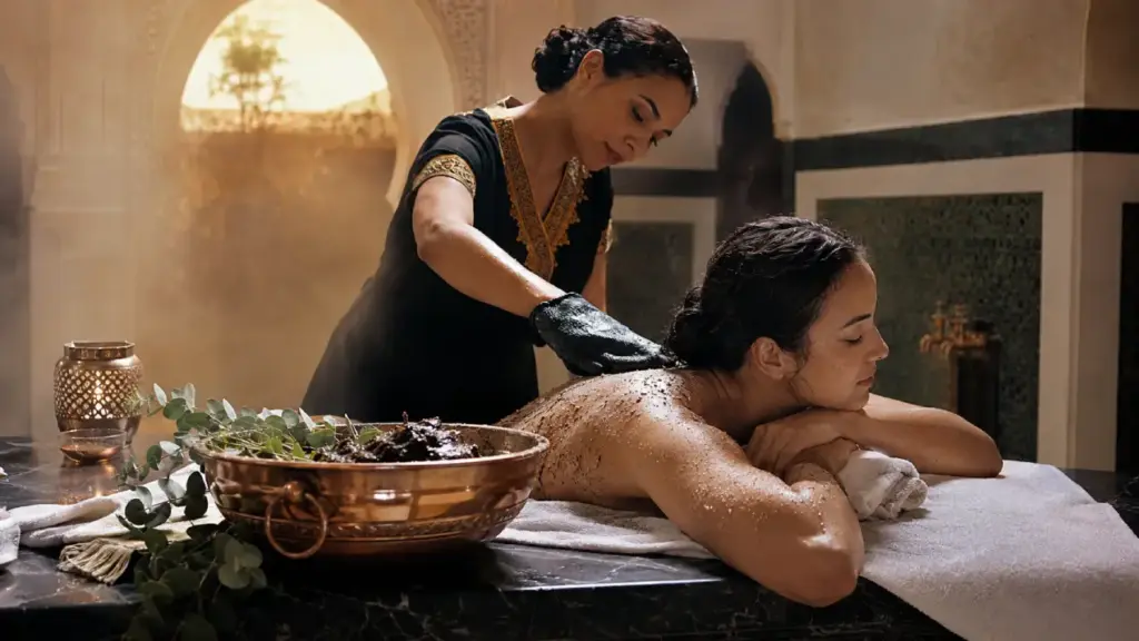 Hammam Marocain à Domicile Marrakech _ Gommage Traditionnel